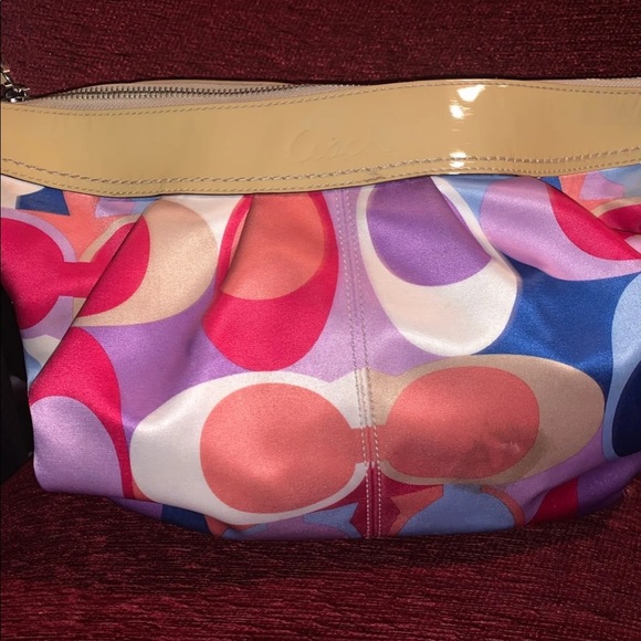 Coach Poppy multicolor handbag - Picture 1 of 3